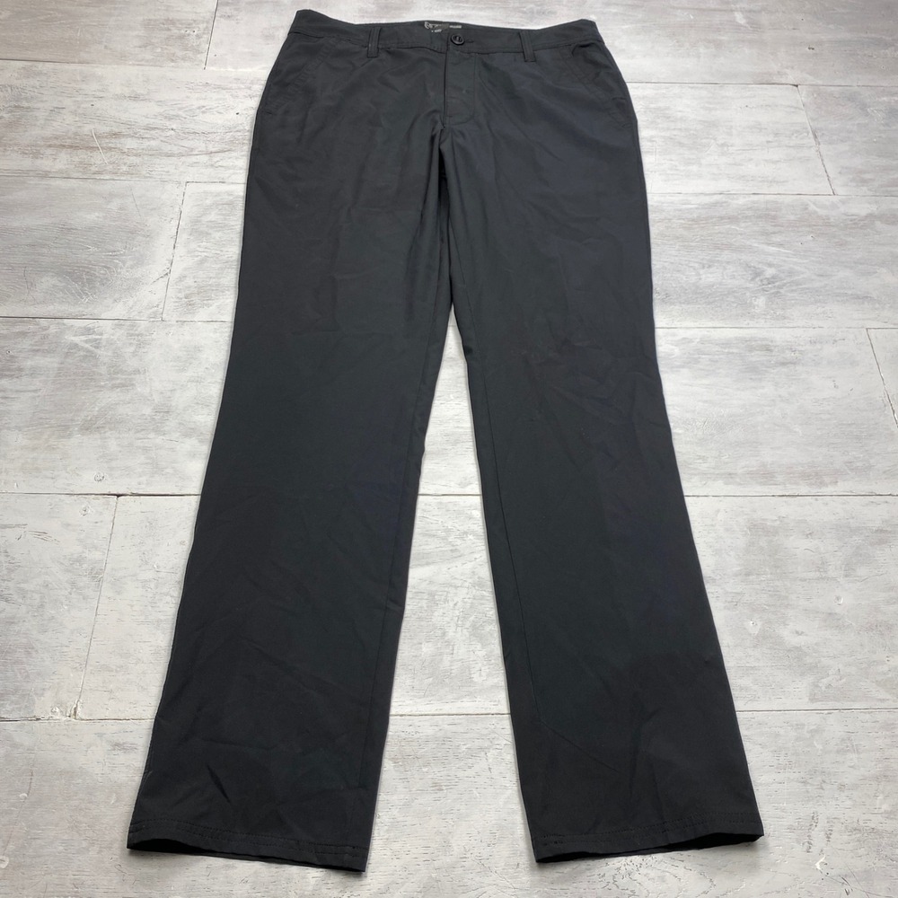 Huk Performance Fishing Pants Mens 34 Black Outdoor Technical Stretch Trousers
